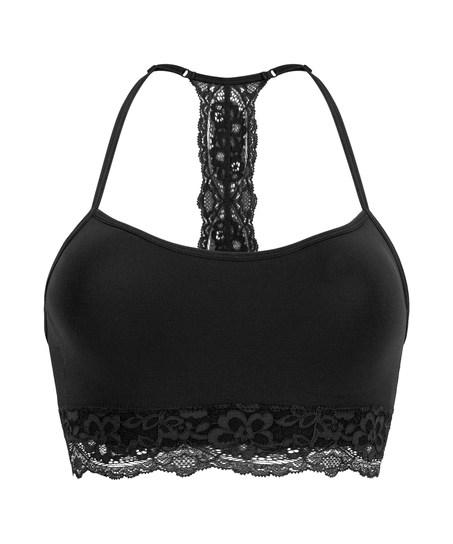 Marine Seamless Bralette, Black