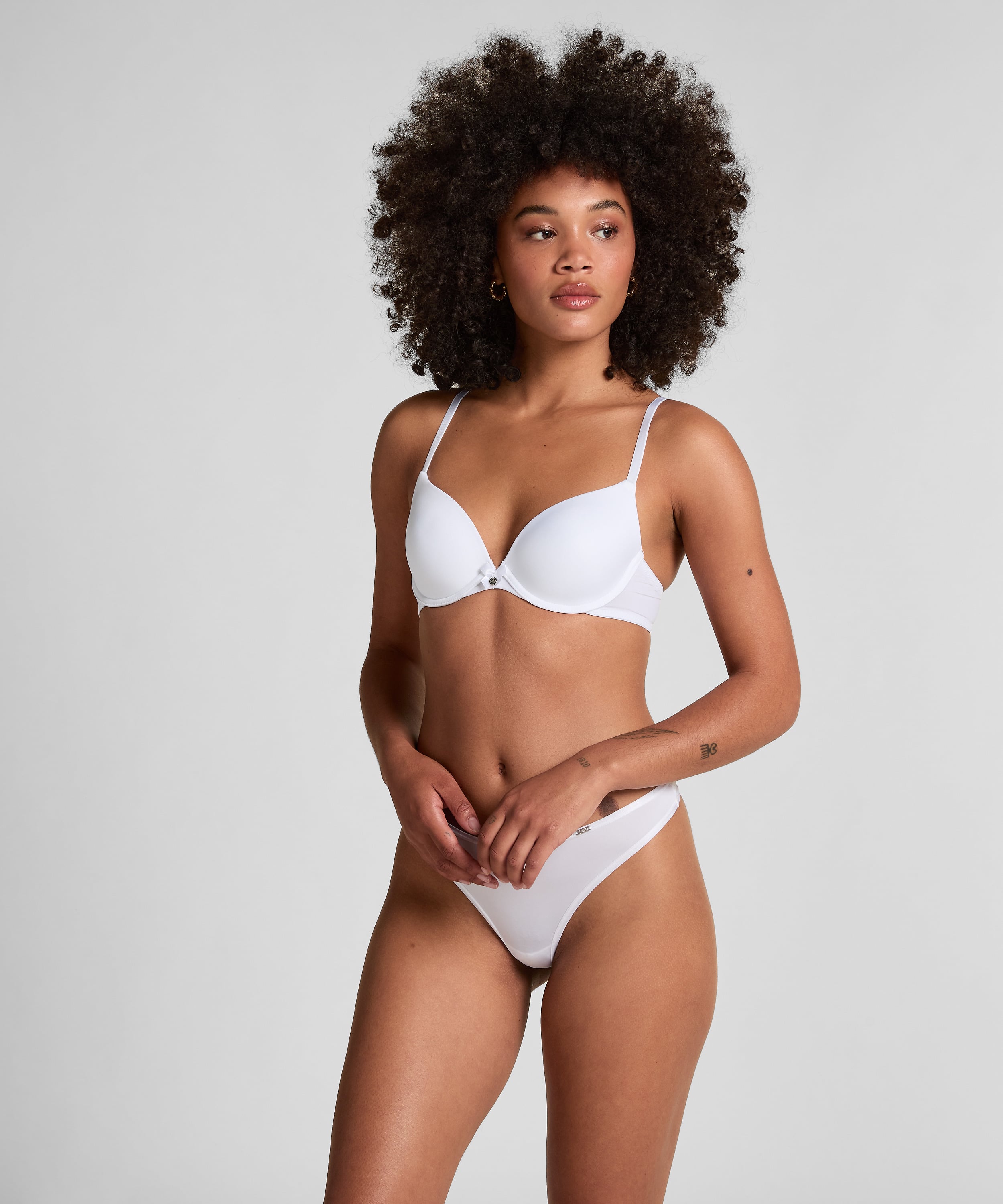2-Pack Padded Underwired Bra, White, main