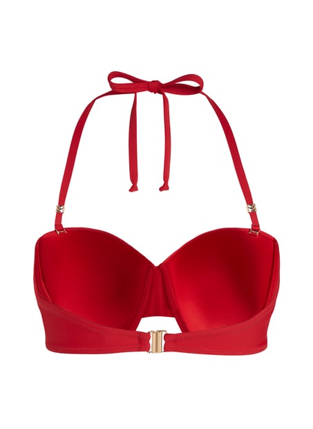 Luna Bikini Top, Red