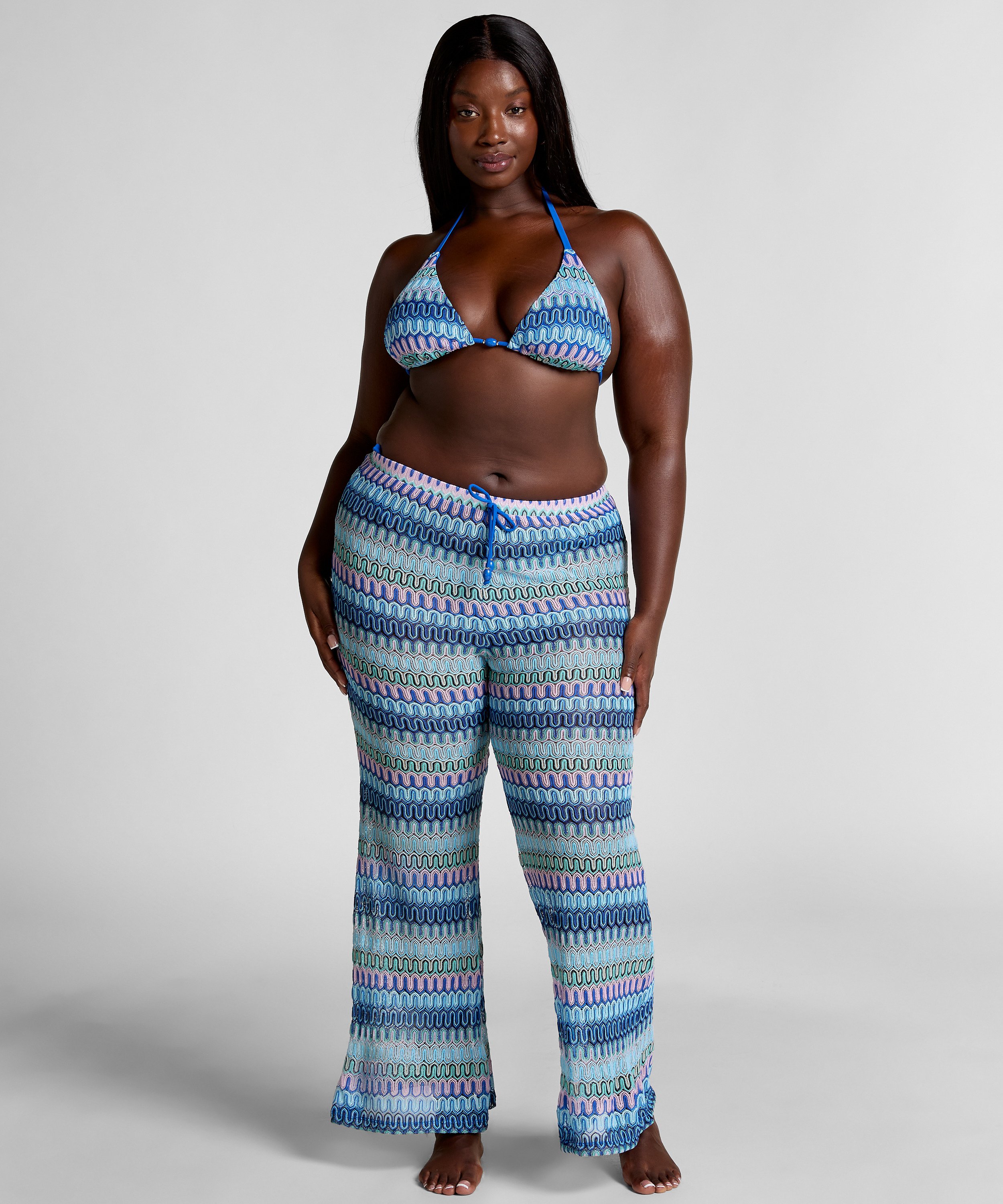 Cali Crochet Pants, Blue, main