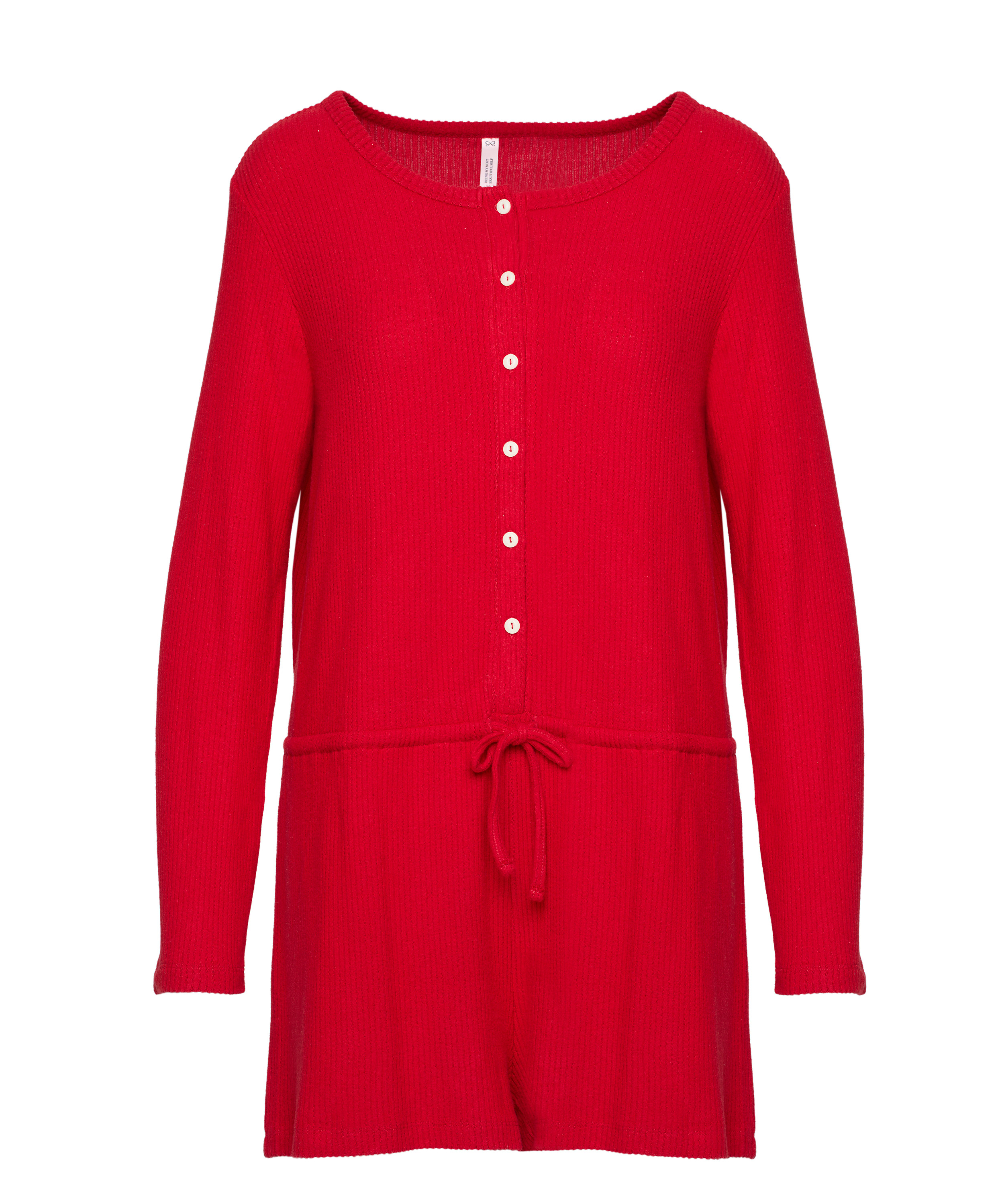 Onesie Short Jersey Rib, Red, main