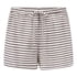Pyjama Shorts Striped Jersey, White