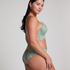 Ingrid Padded Underwired Longline bra, Green
