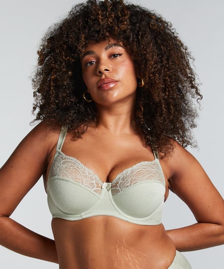 Sophie Non-Padded Underwired Bra, Green