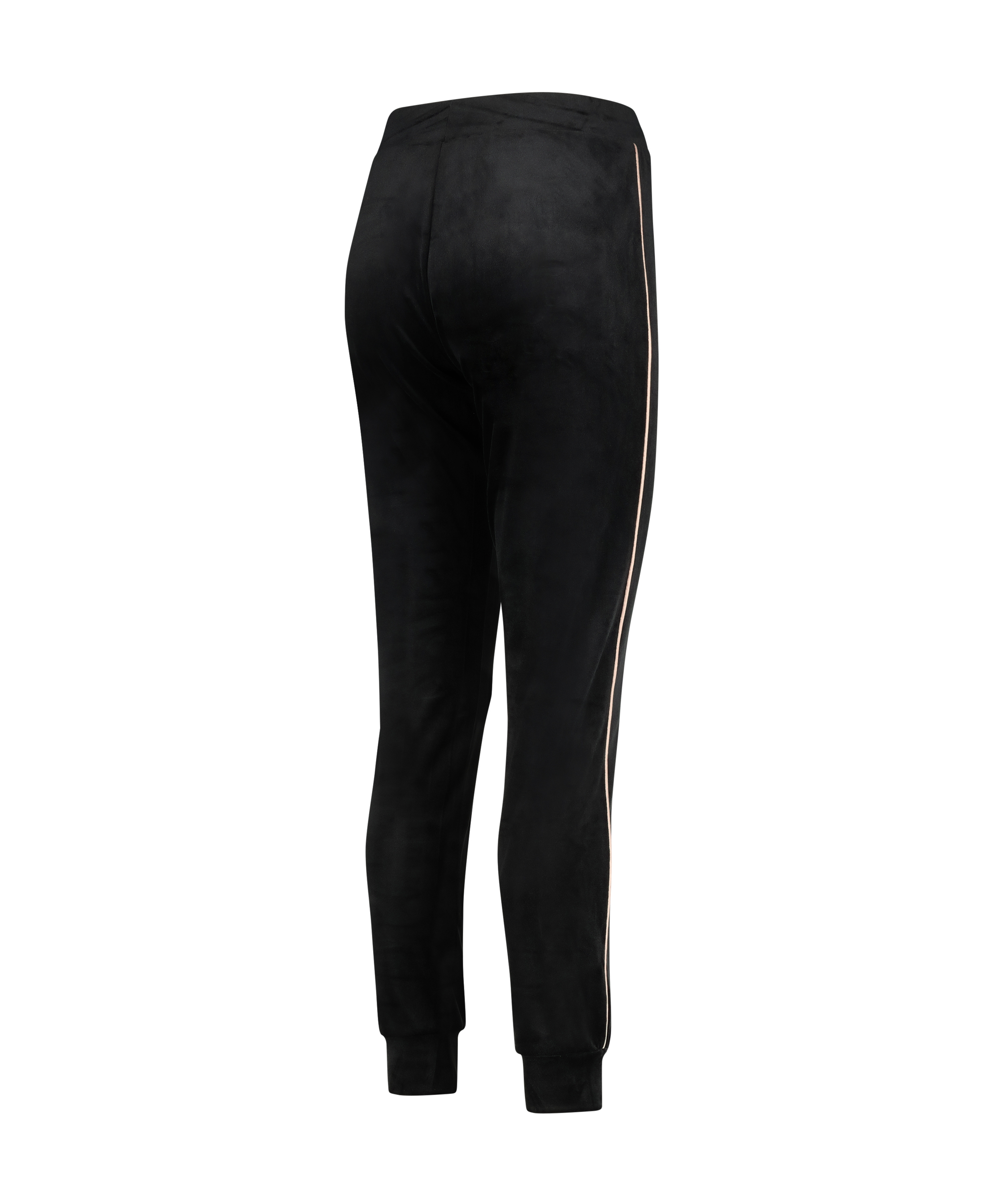 Velours Jogging Bottoms, Black, main