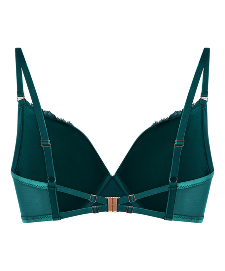 Julia Padded Underwired Longline Bra, Green