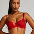 Lulu Non-Padded Underwired Bra, Red