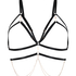 Chain Top Bralette, Black
