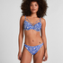 Cancun High Leg Bikini Bottom, Blue