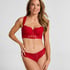 Whitney Padded Underwired Longline Bra, Red