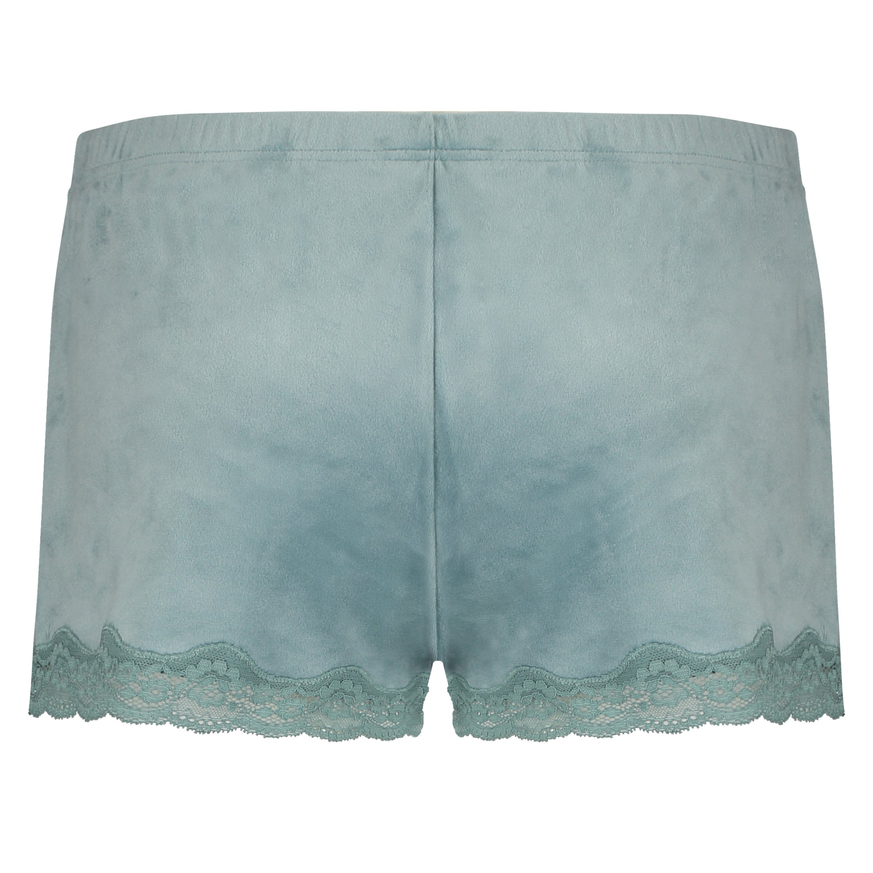 Velvet lace shorts, Green, main