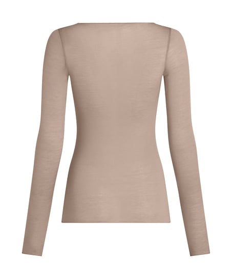 super soft Boatneck shirt with Cashmere, Gray