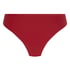 Lace Back Invisible Thong, Red