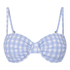Padded Underwired Bikini Top Amalfi, Blue