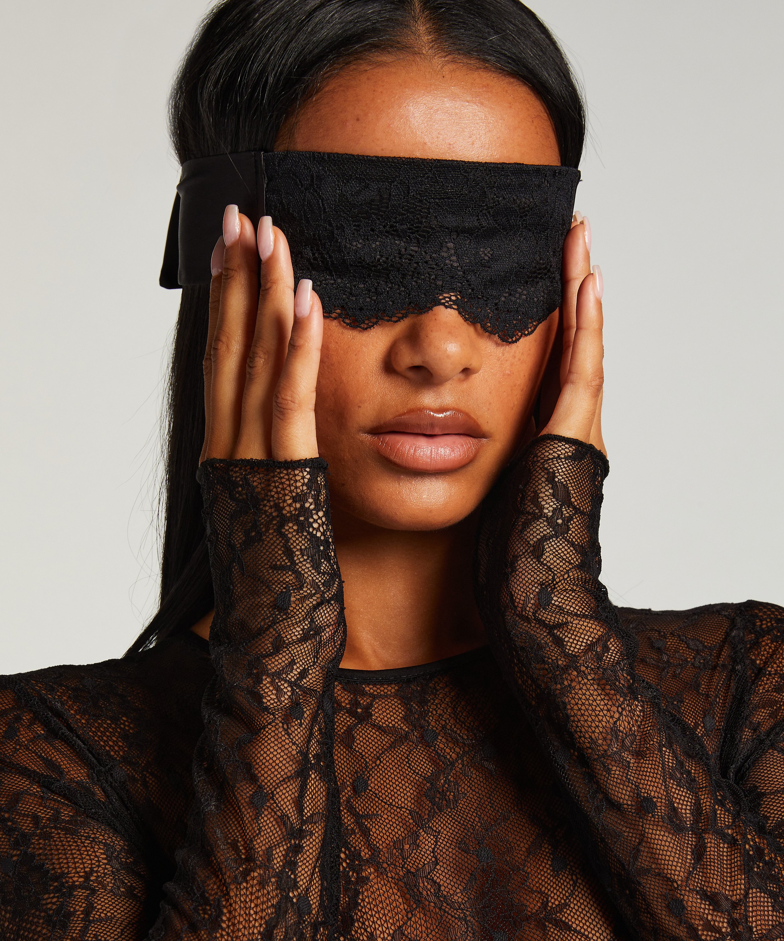Blindfold Private lace, Black, main