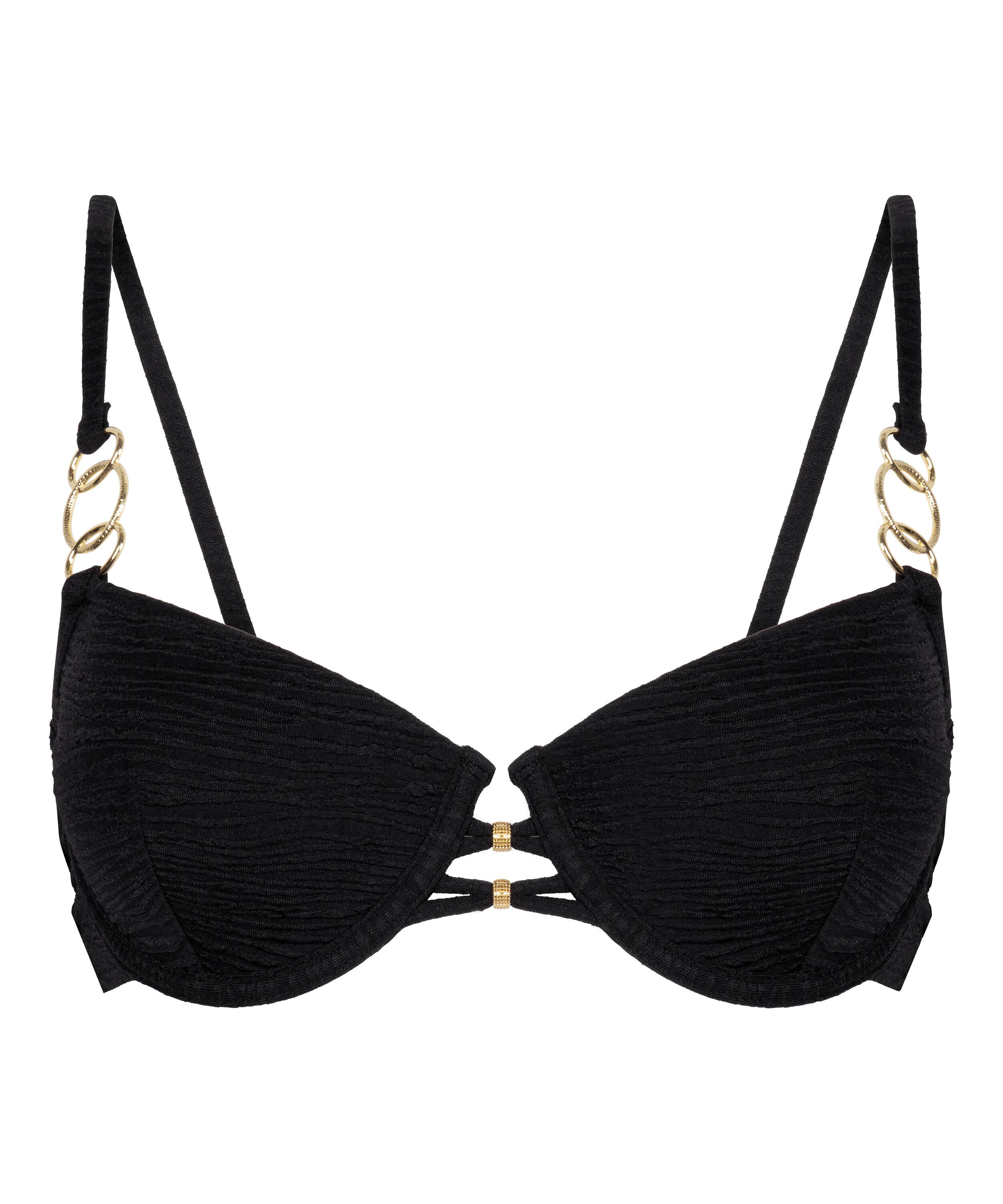 Bahamas Padded Bikini Top, Black