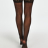 Emilia 20 Denier Lurex Hold-Ups, Black