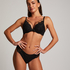 Arabella Padded Underwired Maximiser Bra, Black