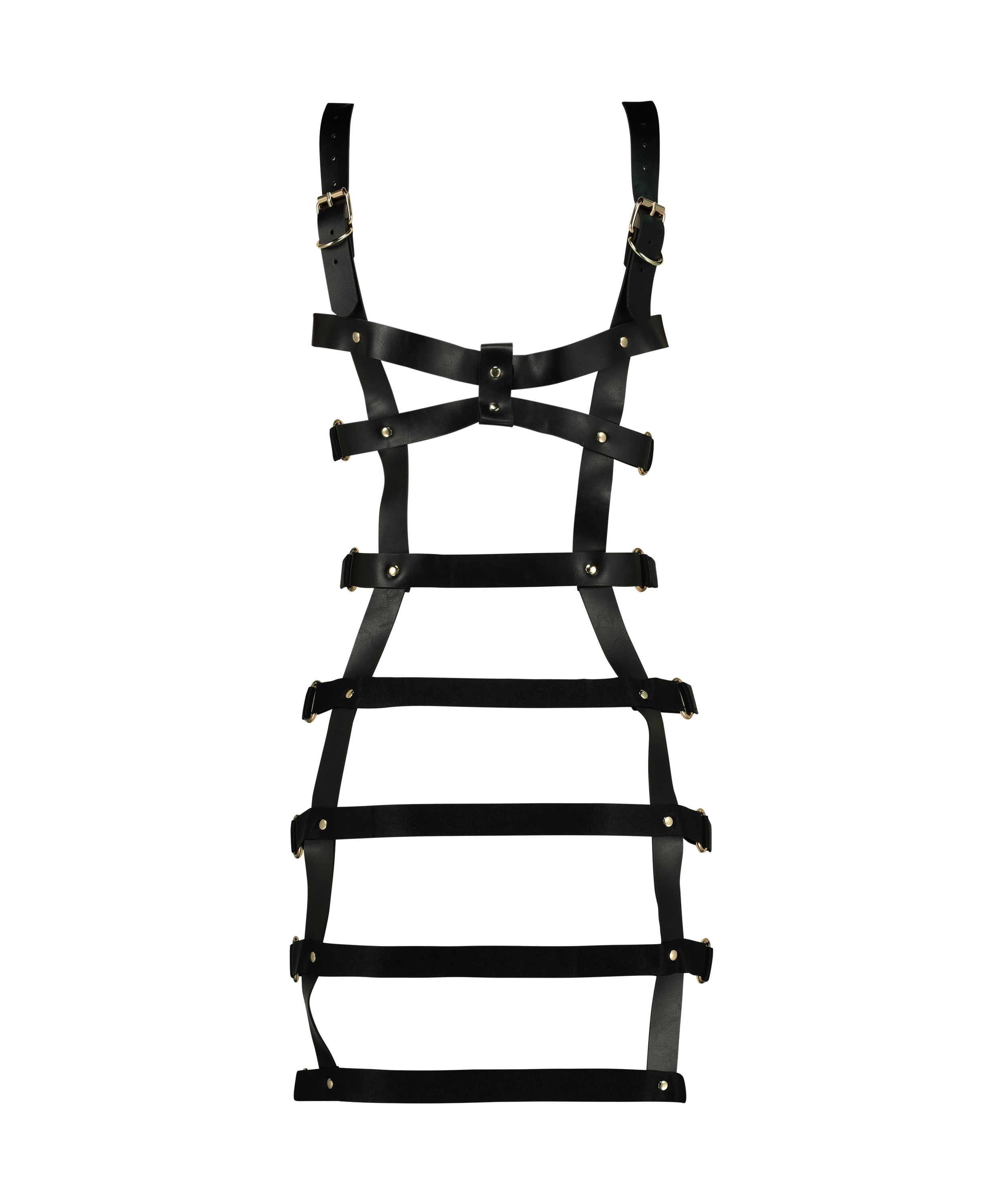 Private Strappy Corset Dress, Black, main