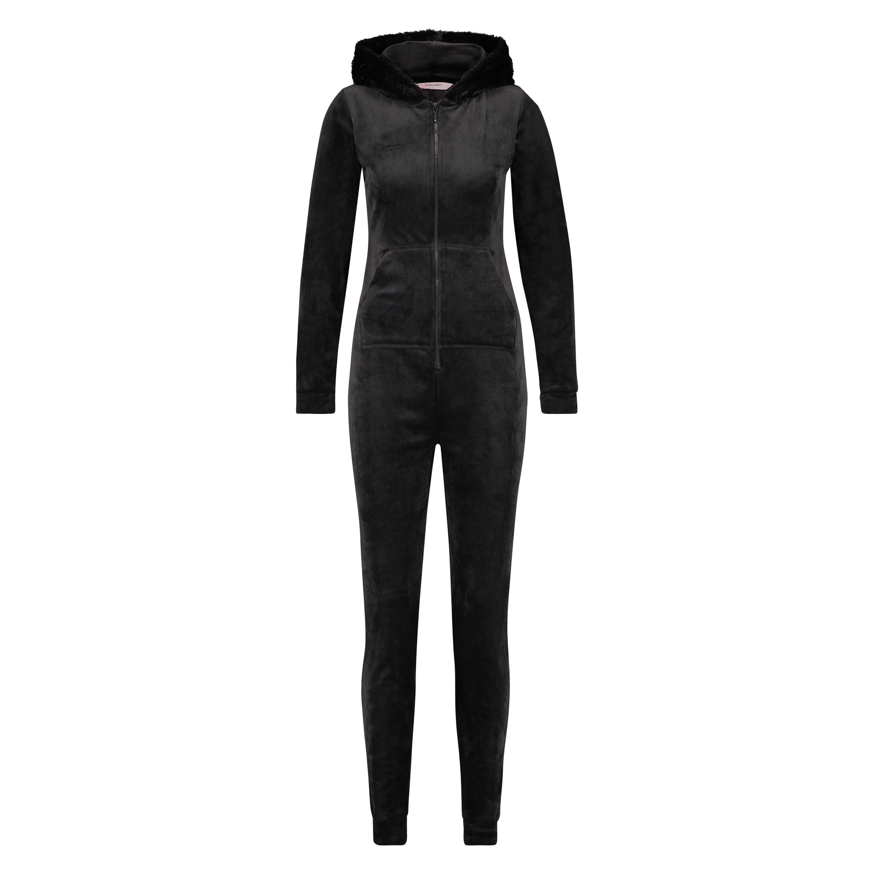 Velvet onesie, Black, main