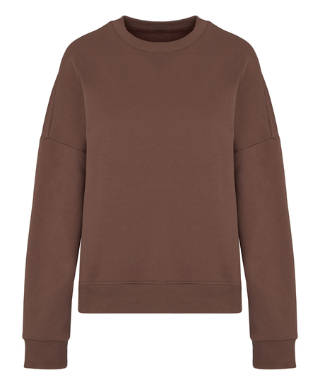 Top Crew Brushed Sweat, Brown