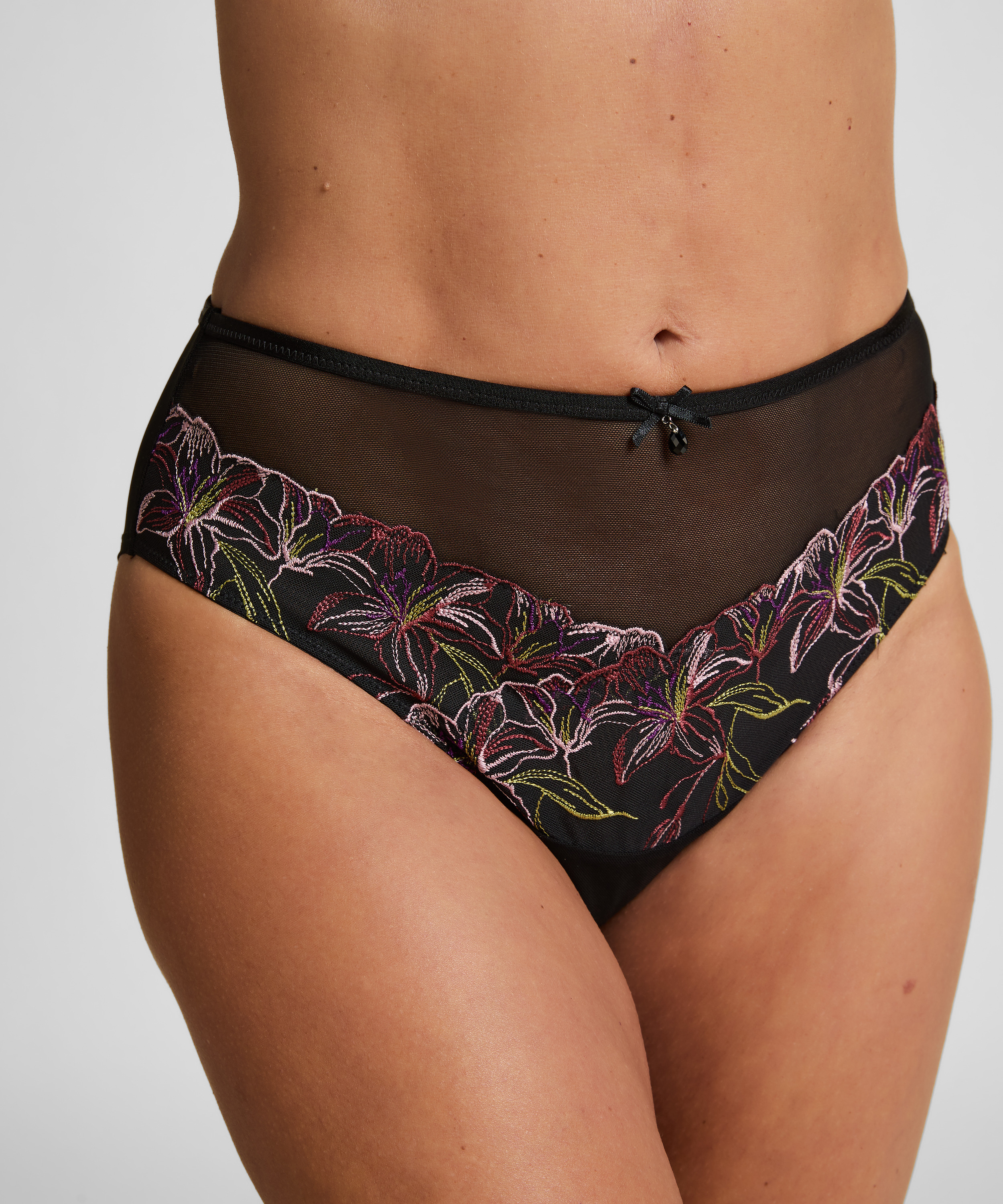 Lily Slip, Black, main