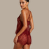Delphine Lace Shorts, Red