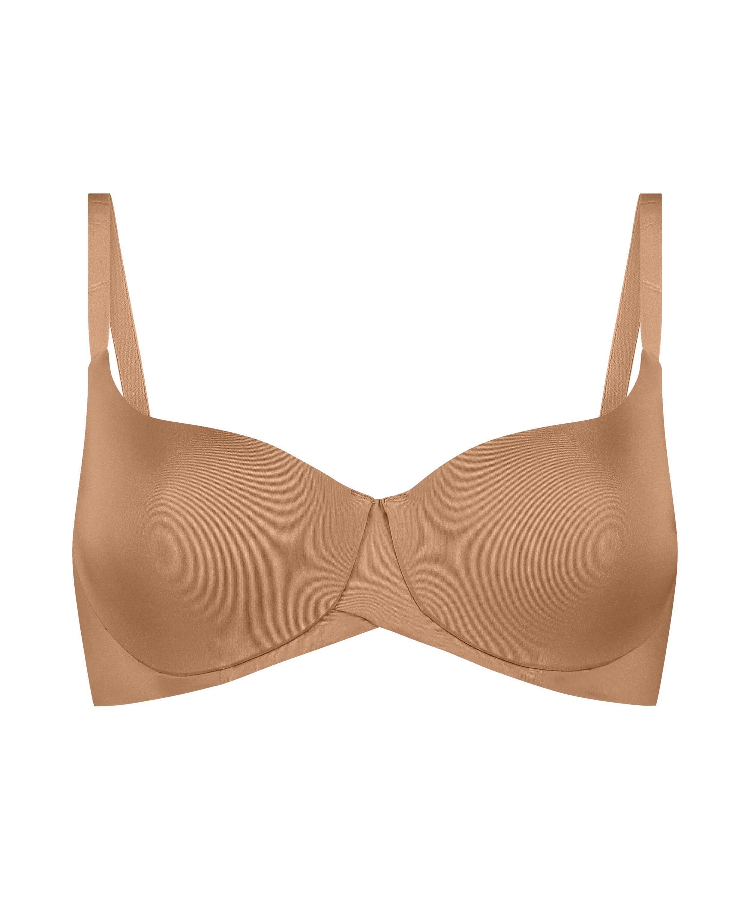 Smooth Padded Underwired Bra, Brown