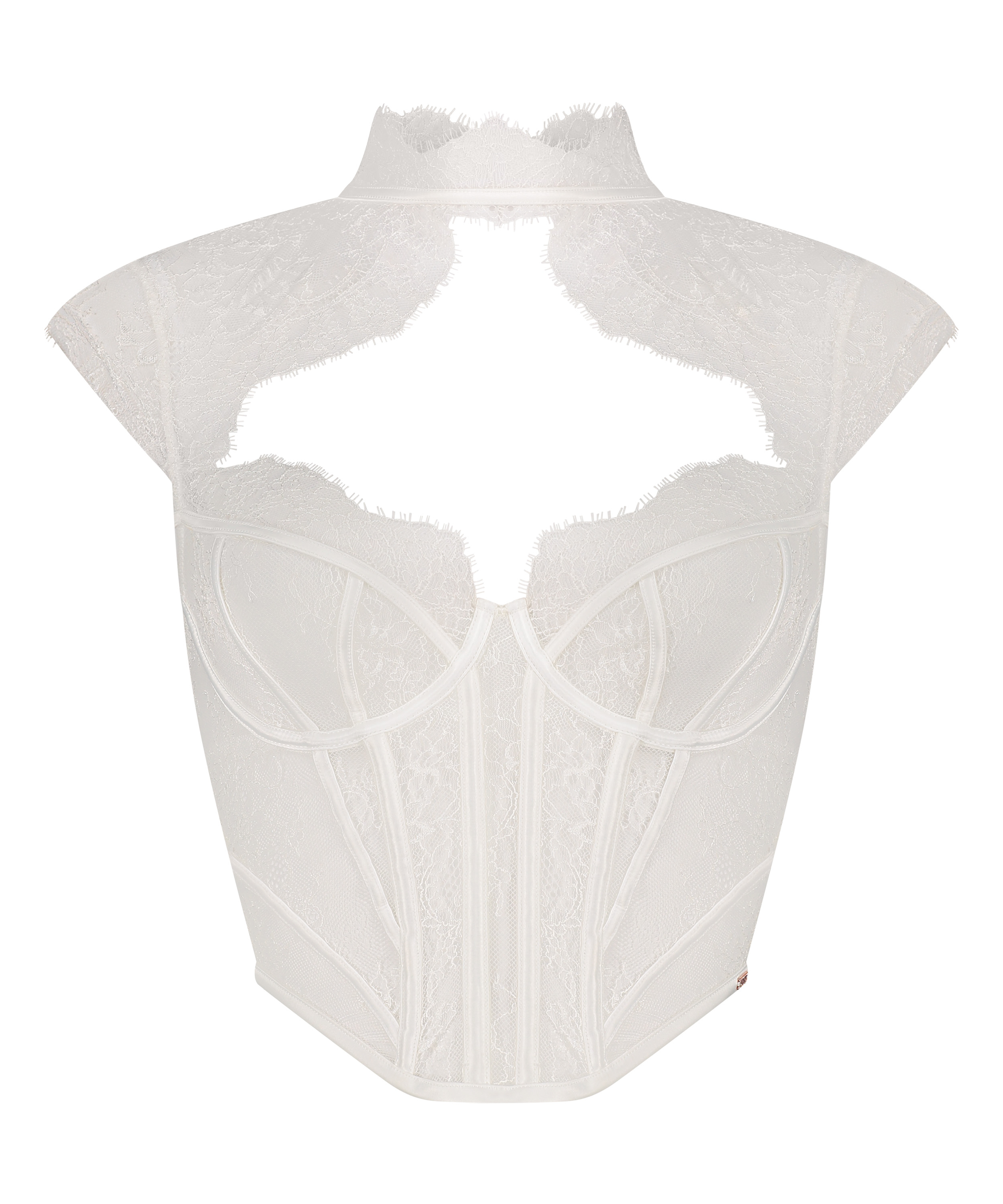 Lace Camille Top, White, main