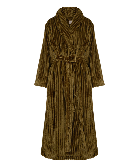 Bathrobe Jacqueared Fleece, Green