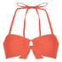 Luxe Bandeau Bikini Top, Red