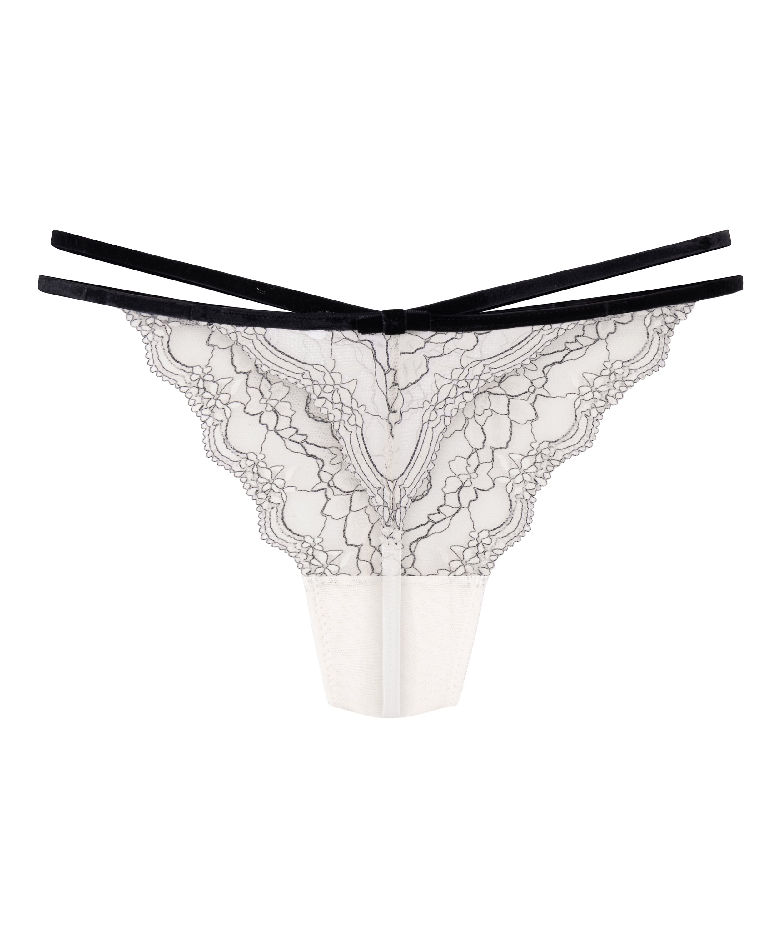 Agnes Highleg String, White, main