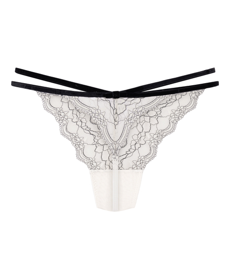 Agnes Highleg String, White