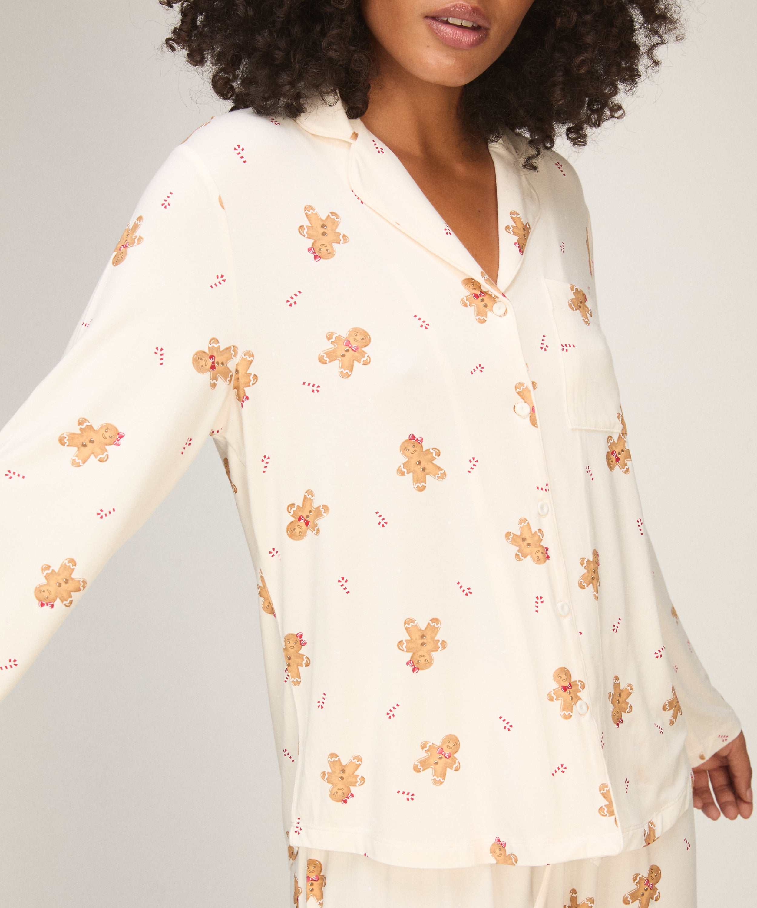 Pyjama Jacket Essentials, White, main