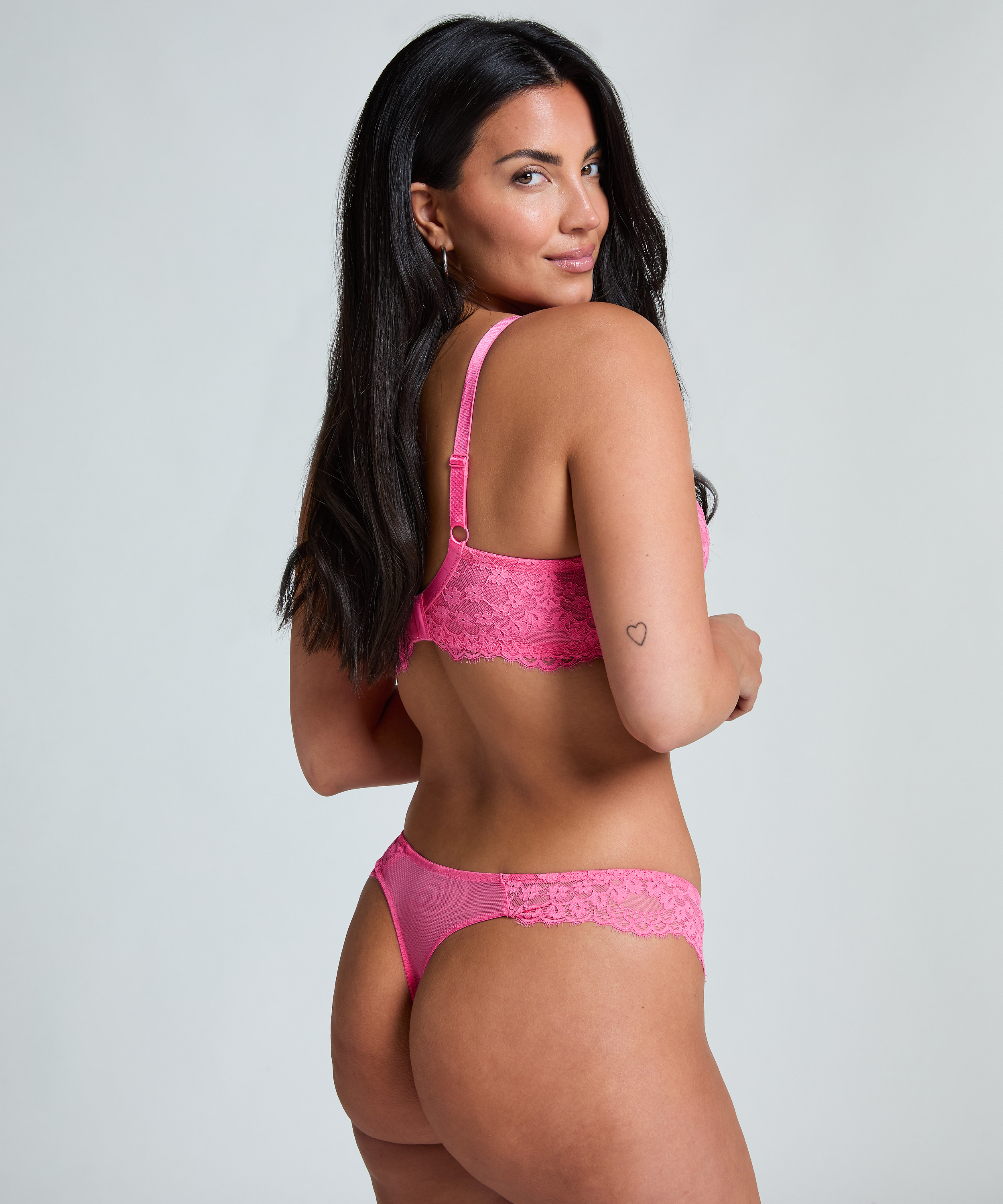 Daisy Non-Padded Underwired Bra, Pink, main