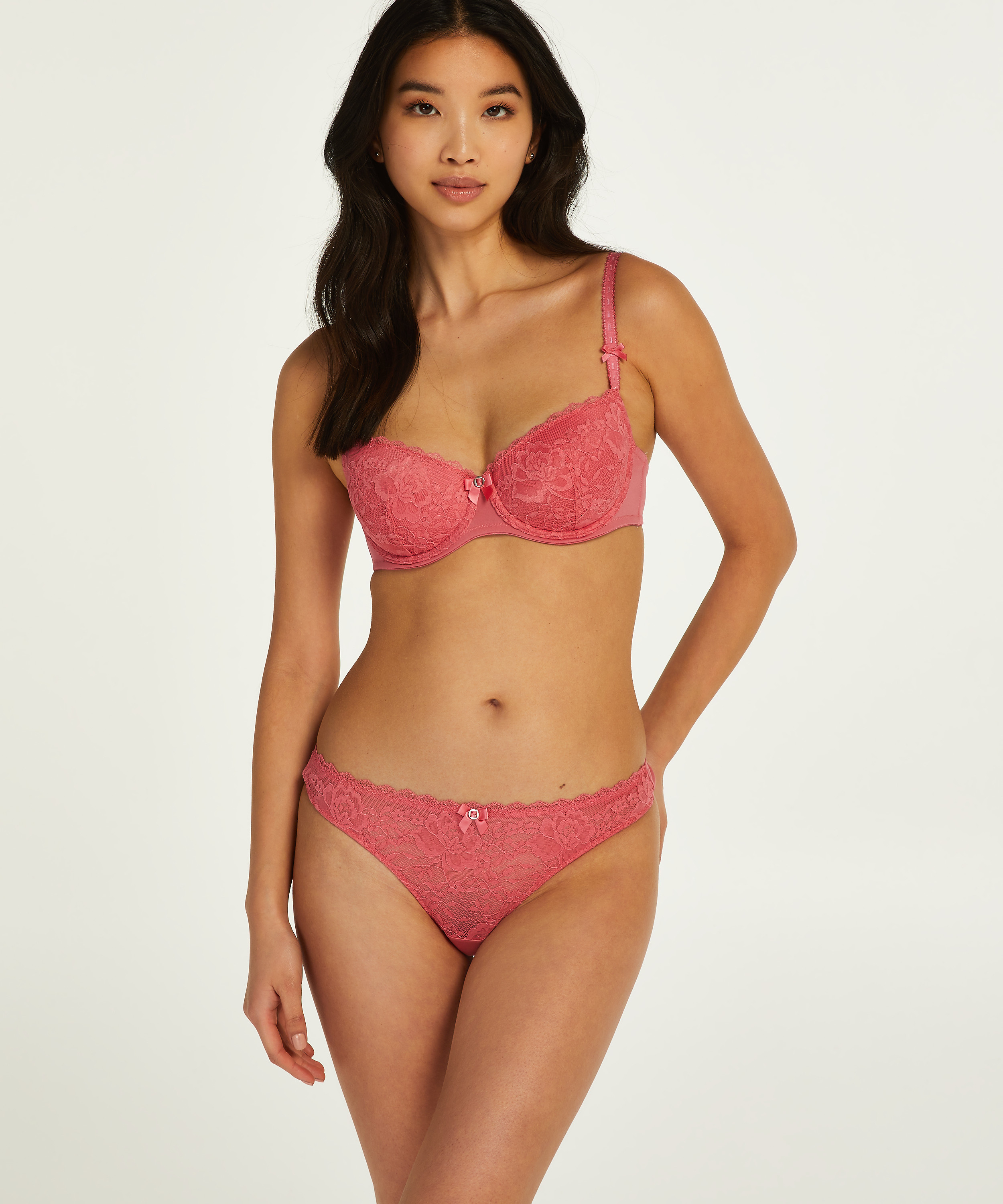 Maya Padded Underwired Bra, Pink, main