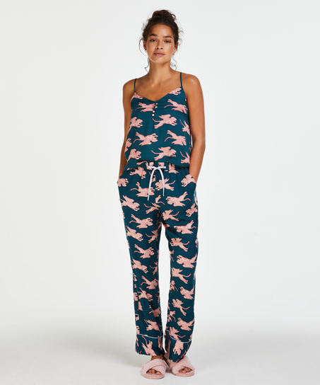 Woven Pyjama Bottoms, Blue