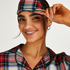Twill Check Pyjama Set, White