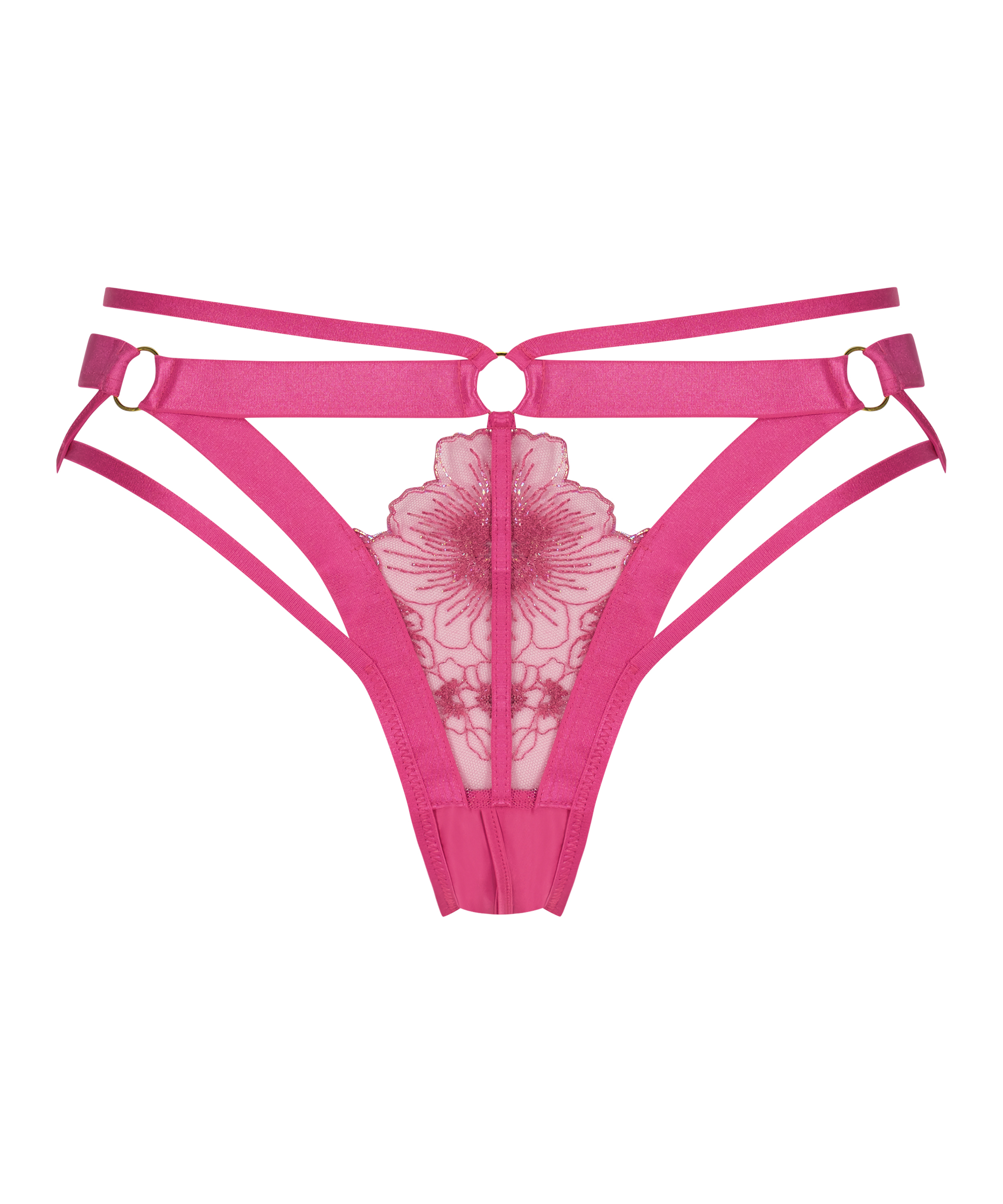 Oxana Open Crotch Brazilian, Pink, main