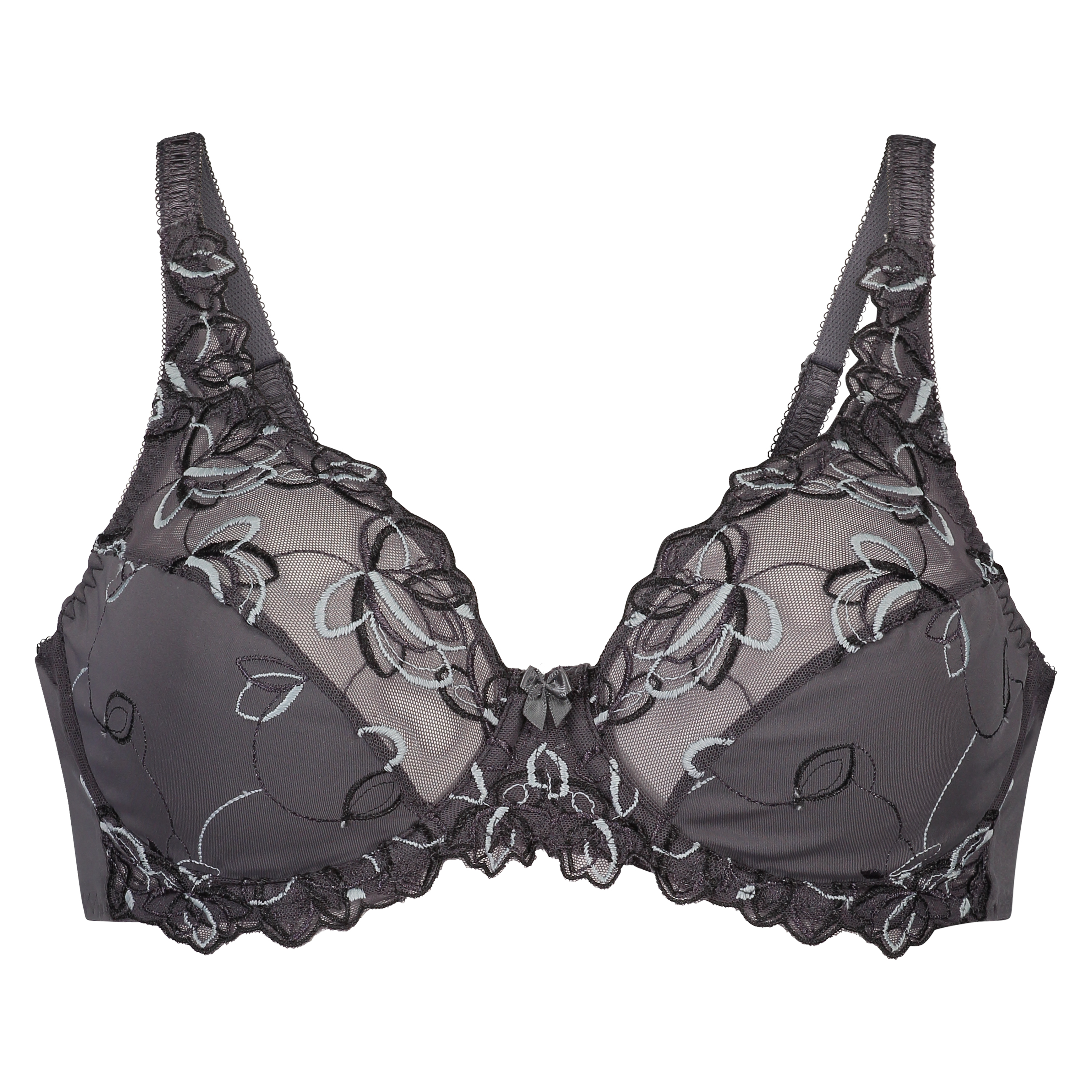 Diva Non-Padded Underwired Bra, Gray, main