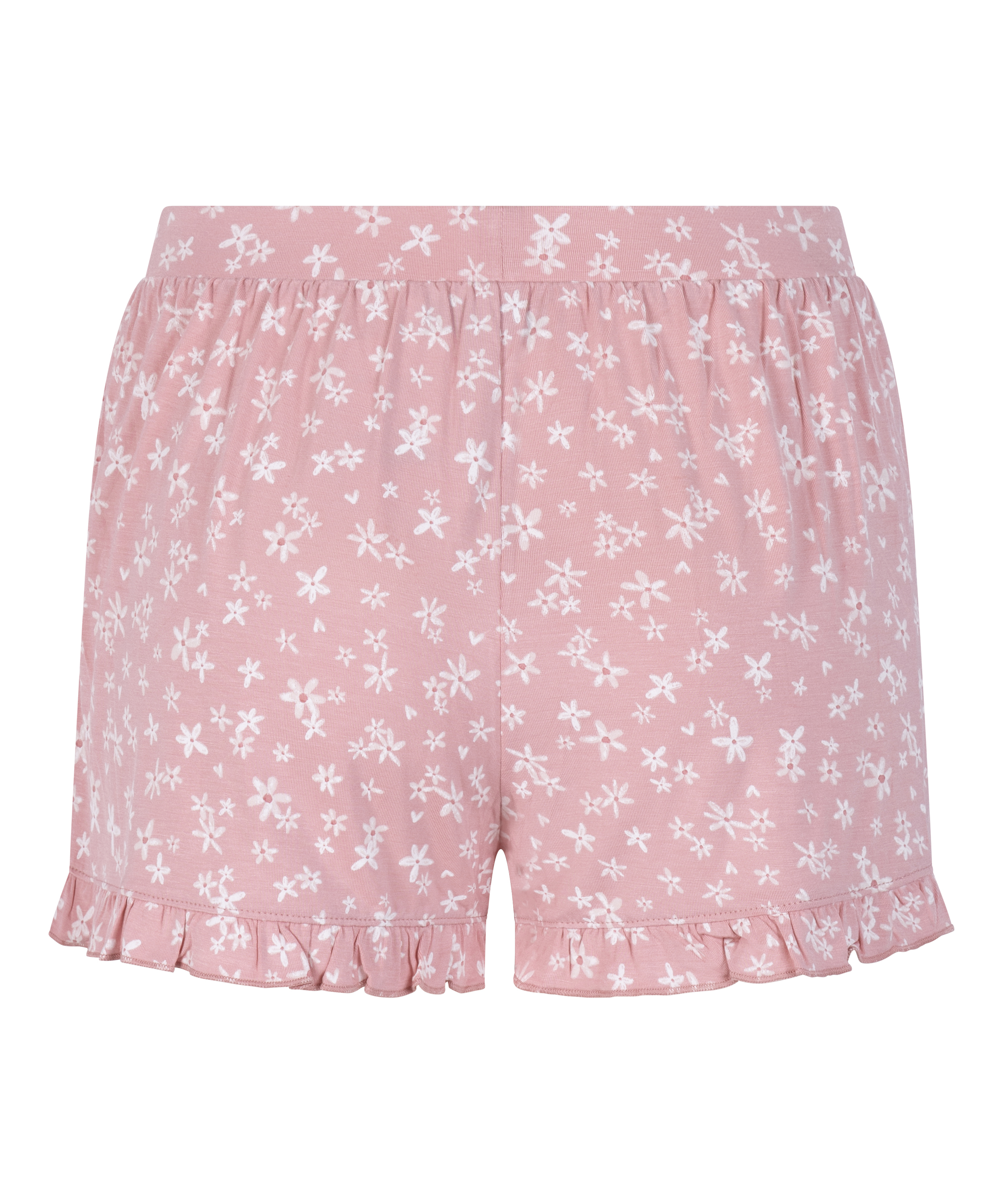 Jersey Ruffled Shorts, Pink, main