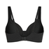 Mesh non-padded underwired bra, Black