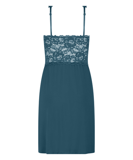 Nora Lace Slip Dress, Blue