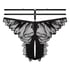 Cierra Open Crotch Brazilian, Black