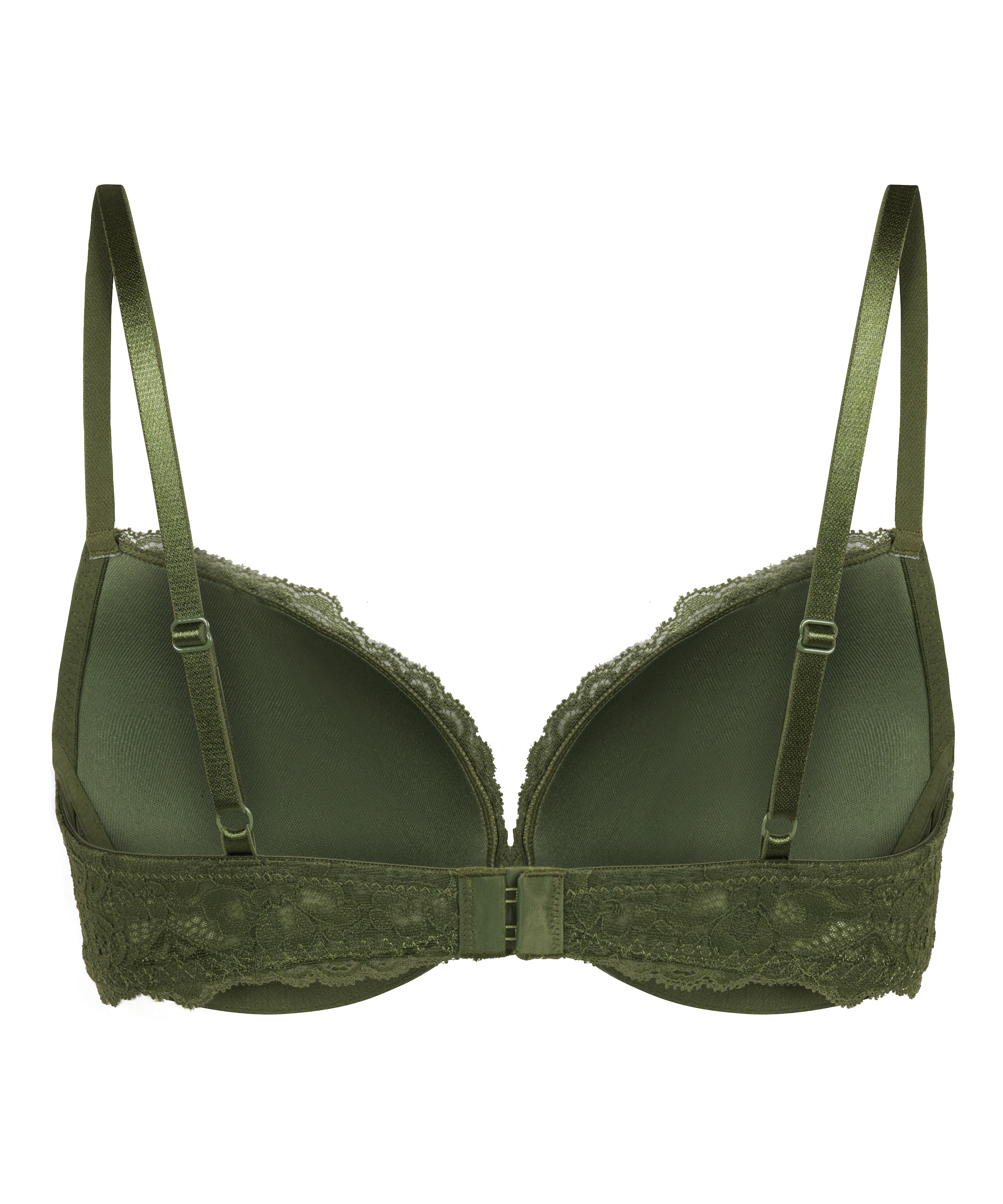 Marine Padded Underwired Bra, Green, main