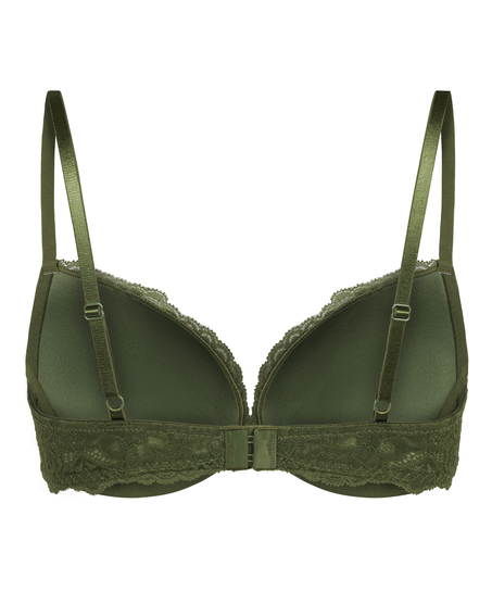Marine Padded Underwired Bra, Green