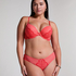 Cherry Padded Underwired Push-Up Bra, Pink