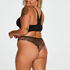 Rose seamless bralette, Black