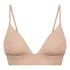 Smooth Triangle Bralette, Beige