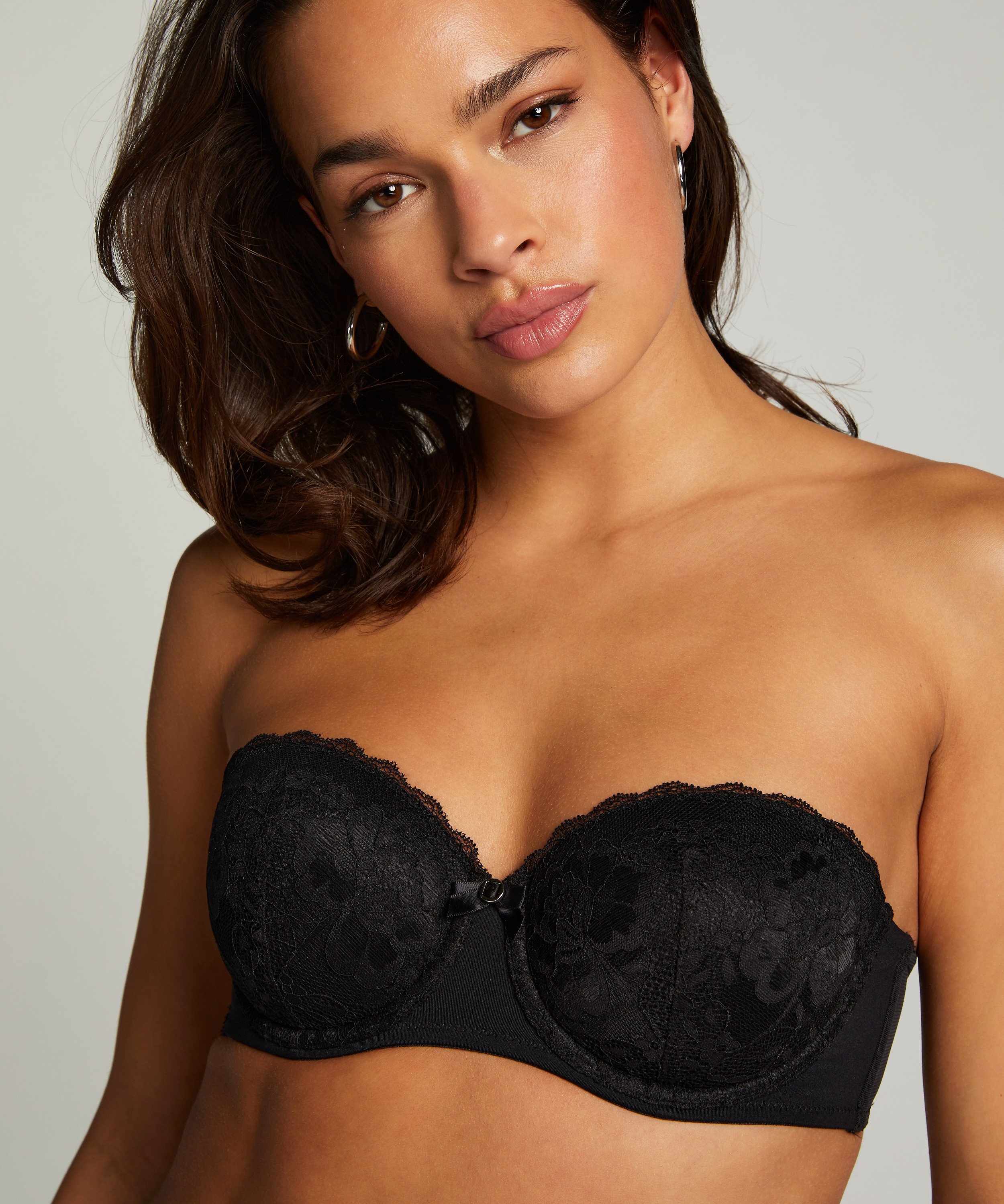 Padded Strapless Underwired Bra Maya, Black, main